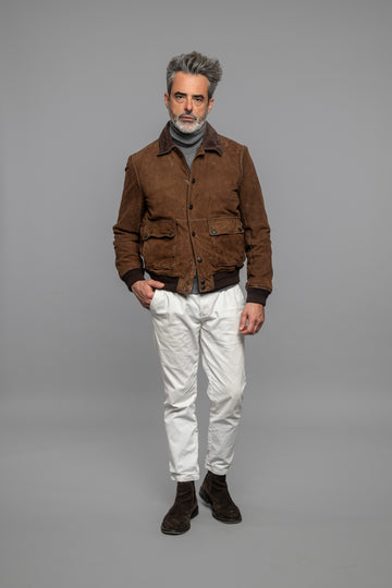 Giubbino in pelle scamosciata OTTAVIANO