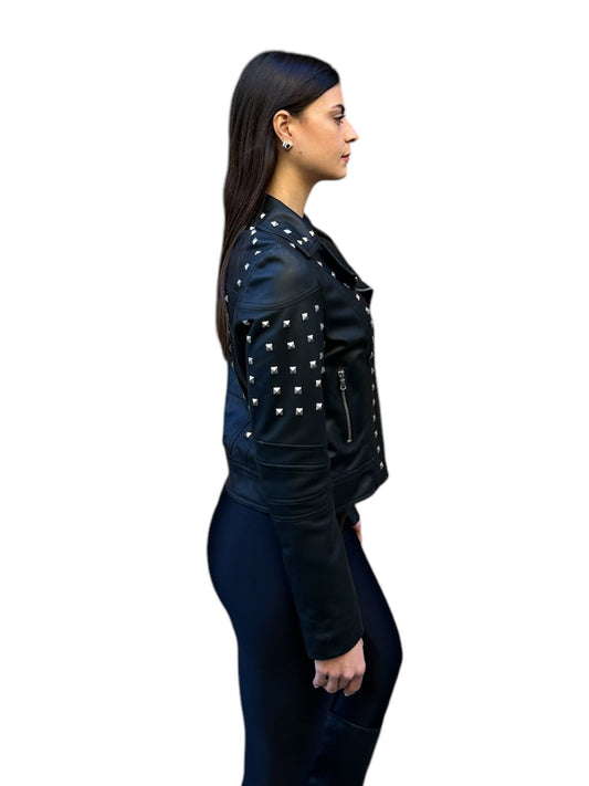 Chiodo in pelle STUDDED