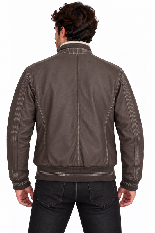 Bomber in pelle OMAR