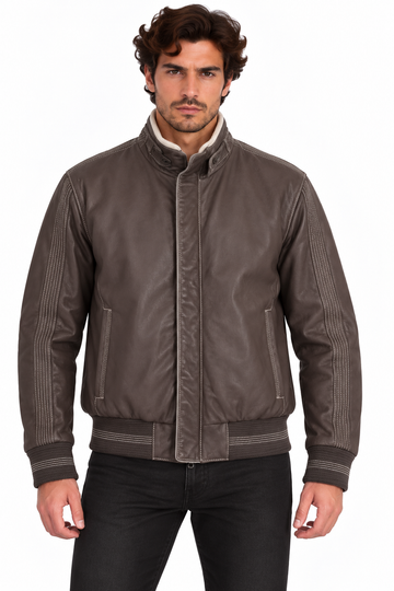 Bomber in pelle OMAR