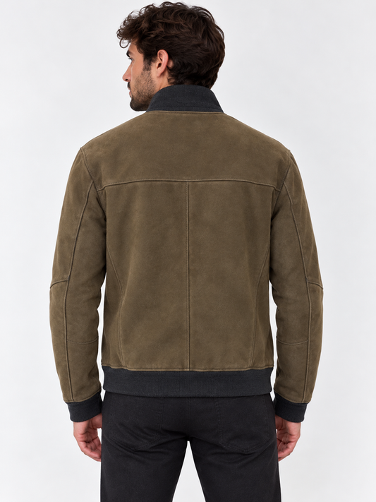 Giubbino in pelle scamosciata RIVERSIDE A/I