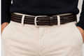 Cintura uomo in pelle  Waxed Elastic