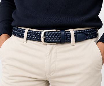 Cintura uomo in pelle Waxed New