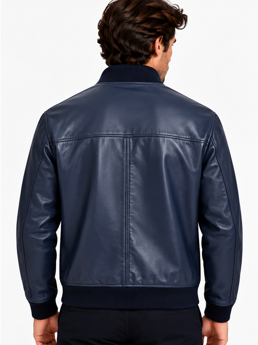Giubbino in pelle bomber SAL