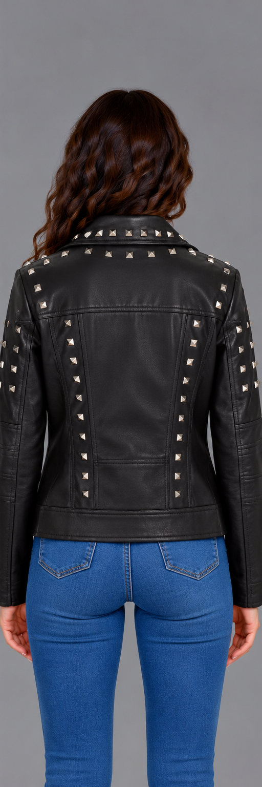 Chiodo in pelle STUDDED