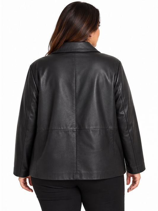 Giubbino in pelle Giusy curvy